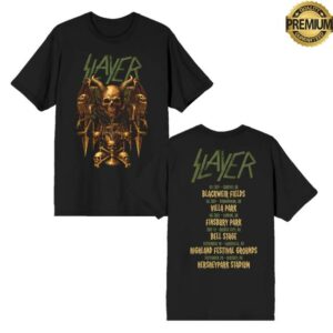 Slayer Store Merch Demoniac Summer 2025 Itin Tee