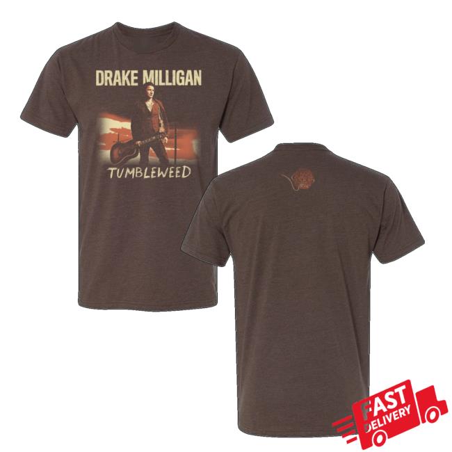 Drake Milligan Merch Store Brown Tumbleweed Album Tee Drake Milligan Merch Store Brown Tumbleweed Album Tee