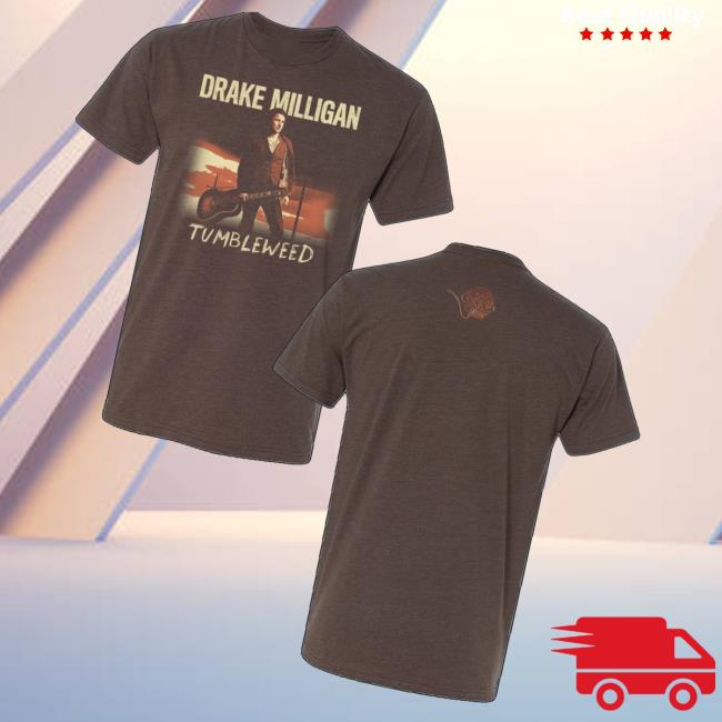 Drake Milligan Merch Store Brown Tumbleweed Album Tee Drake Milligan Merch Store Brown Tumbleweed Album Tee
