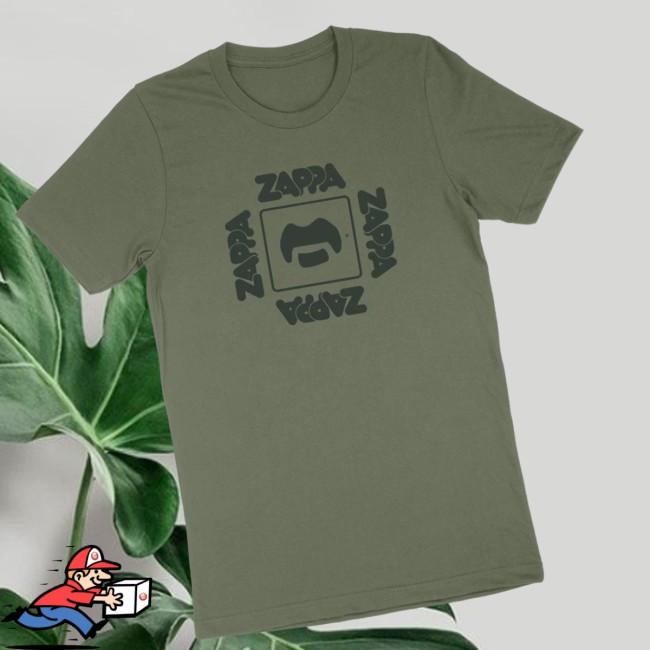 Zappa Store Merch Zappa Logo Army Green T-Shirt Zappa Store Merch Zappa Logo Army Green T-Shirt