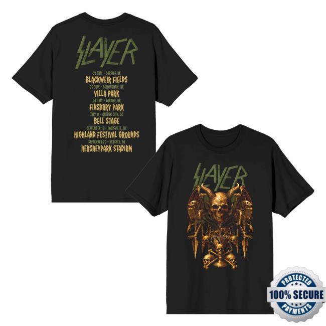 Slayer Merch Store Demoniac Summer 2025 Itin Tee Slayer Merch Store Demoniac Summer 2025 Itin Tee