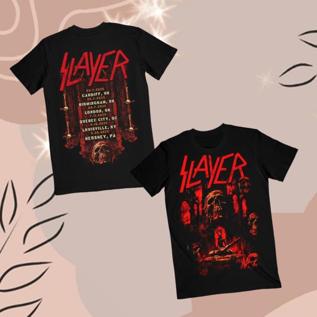 Slayer Merch Store Skull Echoes Summer 2025 Itin Tee Slayer Merch Store Skull Echoes Summer 2025 Itin Tee