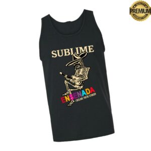 Sublime Lbc Store Merch Ensenada Skeleton Black Tank