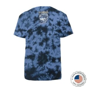Sublime Lbc Store Merch Ensenada Skeleton Blue Tie Dye T-Shirt