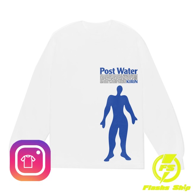 Above The Clouds Store Merch Post Water White Longsleeve Shirt Above The Clouds Store Merch Post Water White Longsleeve Shirt