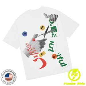 Above The Clouds Store Merch Cutting White T-Shirt