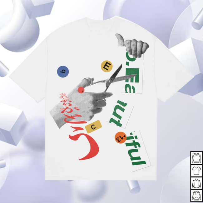 Above The Clouds Store Merch Cutting White T-Shirt Above The Clouds Store Merch Cutting White T-Shirt