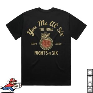You Me At Six Store Merch Final Nights Of Six T-Shirt