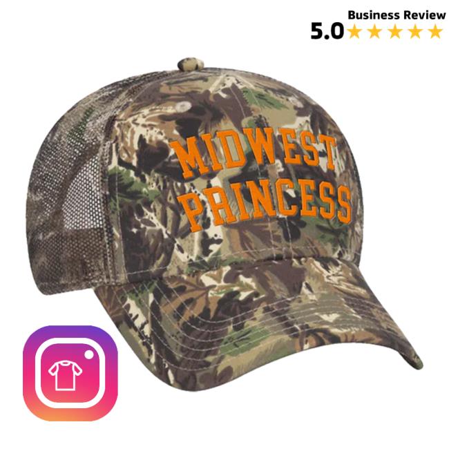 Chappell Roan Merch Store Midwest Princess Camo Hat Chappell Roan Merch Store Midwest Princess Camo Hat