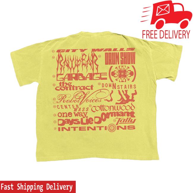 Twenty One Pilots Merch Store Breach Tracklist T-Shirt Twenty One Pilots Merch Store Breach Tracklist T-Shirt