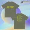 Acdc Merch Store Let There Be Rock Pwr Up Tour Baseball Tee