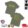 kenny Acdc Merch Store Olive Green Logo Pwr Up Tour T Shirtv