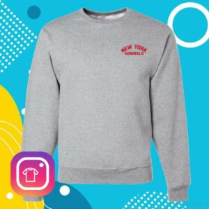 Heated Rivalry Merch Store New York Admirals Official Sweater Athletic Heather