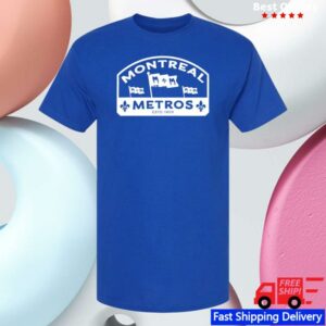 Heated Rivalry Merch Store Shane Hollander #24 Montreal Metros Tee Royal Blue