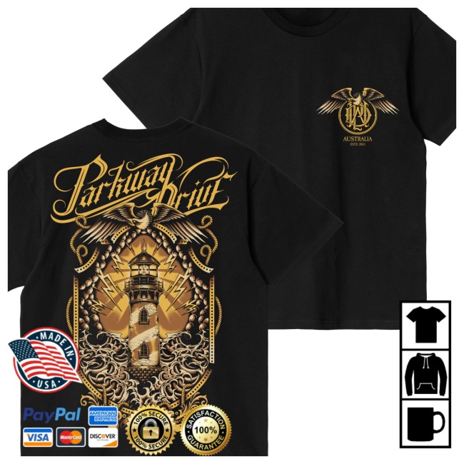 Parkway Drive Store Merch Lighthouse Eagle T-Shirt Parkway Drive Store Merch Lighthouse Eagle T-Shirt