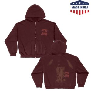 2Pac Shop Merch Stamped Zip Hoodie