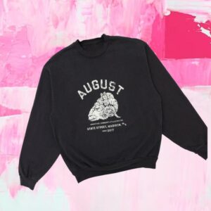 August Store Merch August 8 Year Anniversary Rams Head 14Oz Cotton Crewneck