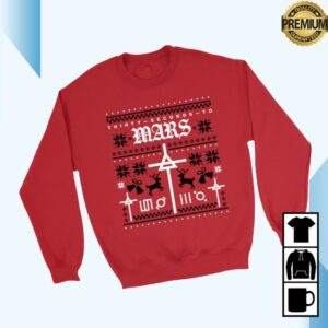 Thirty Seconds Tomars Store Merch Mars Holiday Sweatshirt