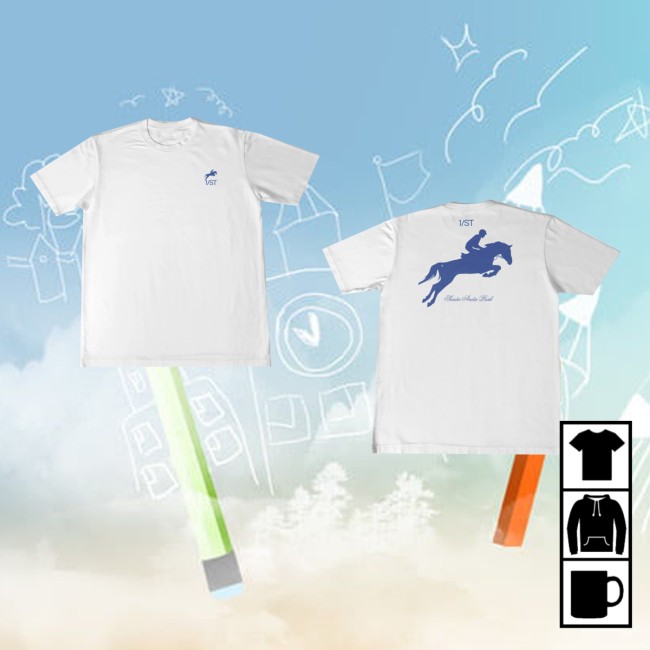 1St Store Merch 1St Santa Anita Park Crewneck T-Shirt 1St Store Merch 1St Santa Anita Park Crewneck T-Shirt