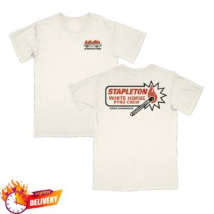 Chris Stapleton Shop Merch White Horse Pyro Crew Tee