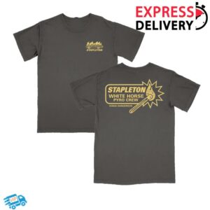 Chris Stapleton Shop Merch White Horse Pyro Crew Tee