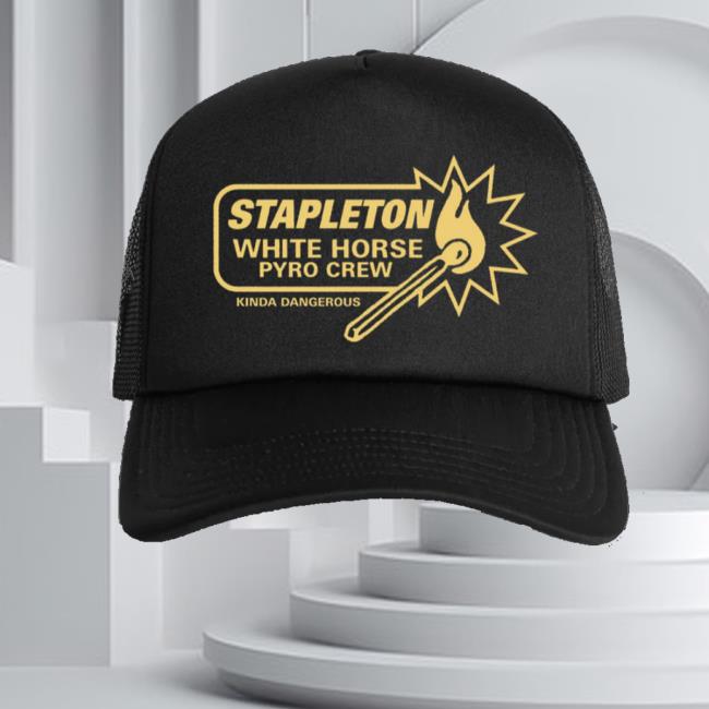Chris Stapleton Shop Merch White Horse Pyro Crew Foam Trucker Chris Stapleton Shop Merch White Horse Pyro Crew Foam Trucker