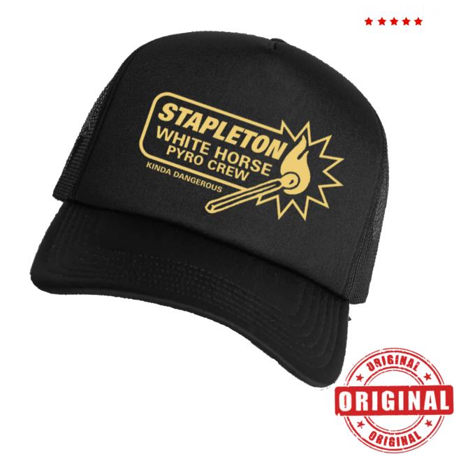 Chris Stapleton Shop Merch White Horse Pyro Crew Foam Trucker Chris Stapleton Shop Merch White Horse Pyro Crew Foam Trucker
