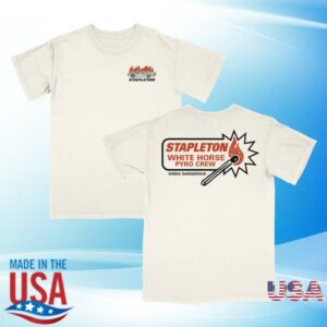 Chris Stapleton Merch Store White Horse Pyro Crew Ivory Tee