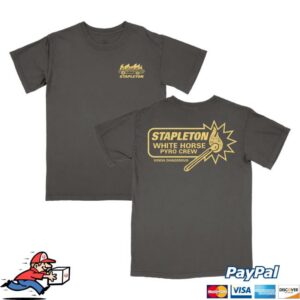 Chris Stapleton Merch Store White Horse Pyro Crew Pepper Tee