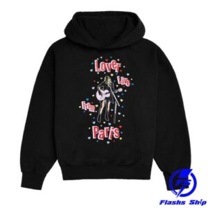 Taylor Swift Store Merch Lover Live From Paris Black Hoodie