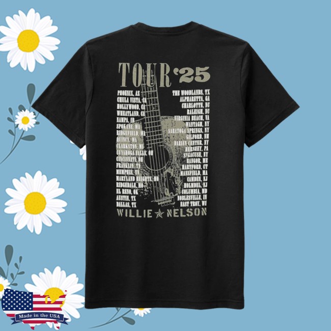 Willie Nelson Store Merch Willie 2025 Photo T-Shirt Willie Nelson Store Merch Willie 2025 Photo T-Shirt