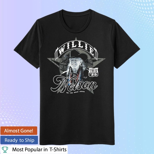 Willie Nelson Store Merch Willie 2025 Photo T-Shirt Willie Nelson Store Merch Willie 2025 Photo T-Shirt