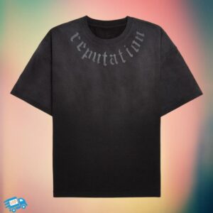 Taylor Swift Merch Store Reputation Precedes Me Black T-Shirt