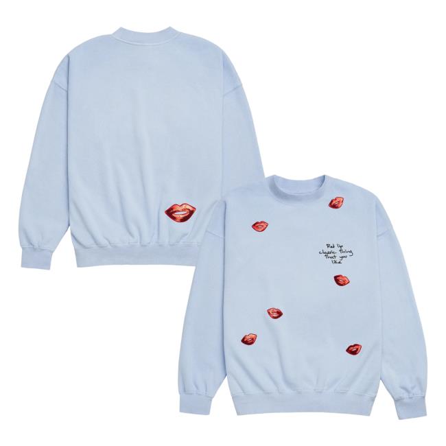 Taylor Swift Merch Store Sequin Red Lip Classic Thing That You Like Crewneck Sweatshirt Taylor Swift Merch Store Sequin Red Lip Classic Thing That You Like Crewneck Sweatshirt