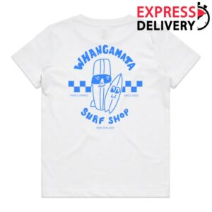 Whangamata Surf Shop Store Whangamata Surf Shop Kids Surf Dudes White Tee
