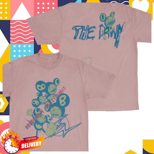 Travis Scott Store Merch Cj X Fragment X Takashi Murakami The Dawn Tee Travis Scott Store Merch Cj X Fragment X Takashi Murakami The Dawn Tee