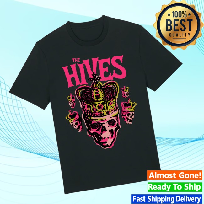 The Hives Store Merch Skull Crown Black Tee The Hives Store Merch Skull Crown Black Tee