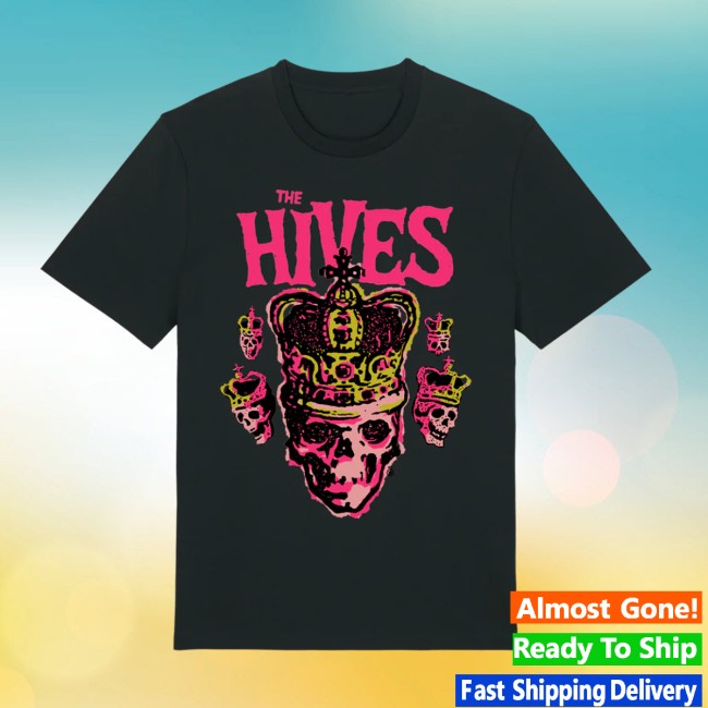 The Hives Store Merch Skull Crown Black Tee The Hives Store Merch Skull Crown Black Tee