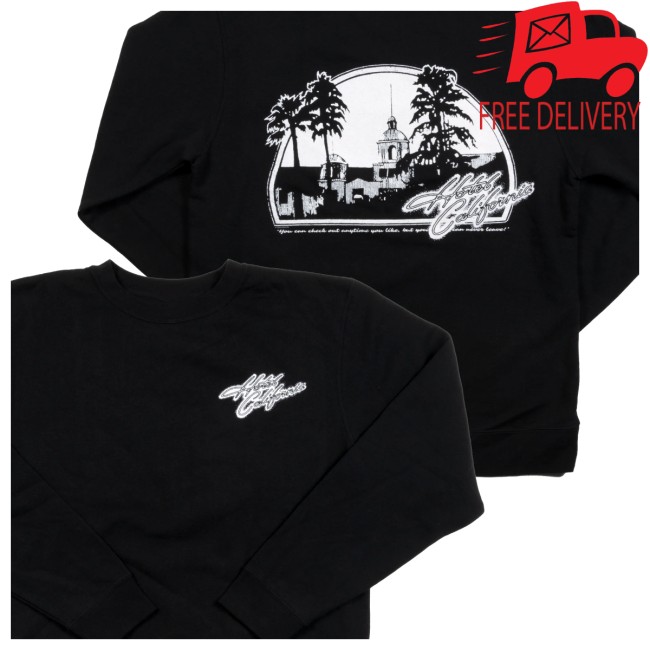 Eagles Store Merch Hotel California Crewneck Sweatshirt Eagles Store Merch Hotel California Crewneck Sweatshirt