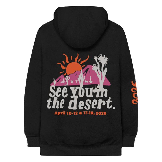 Coachella Merch Store See You In The Desert Hoodie Winter Edition Coachella Merch Store See You In The Desert Hoodie Winter Edition
