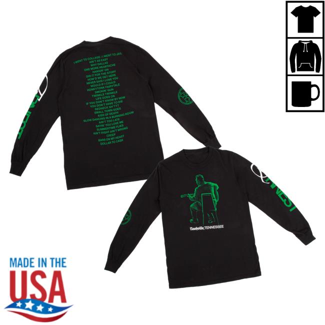 Ernest Official Merch Store Tracklist Long Sleeve Ernest Official Merch Store Tracklist Long Sleeve