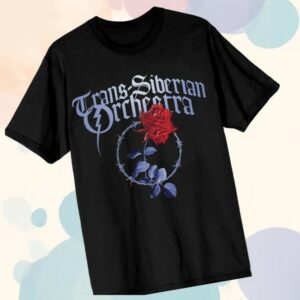 Trans-Siberian Orchestra Merch Store Barbed Wire Rose Tee