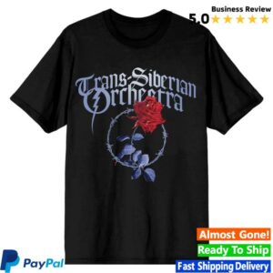 Trans-Siberian Orchestra Store Merch Barbed Wire Rose Tee