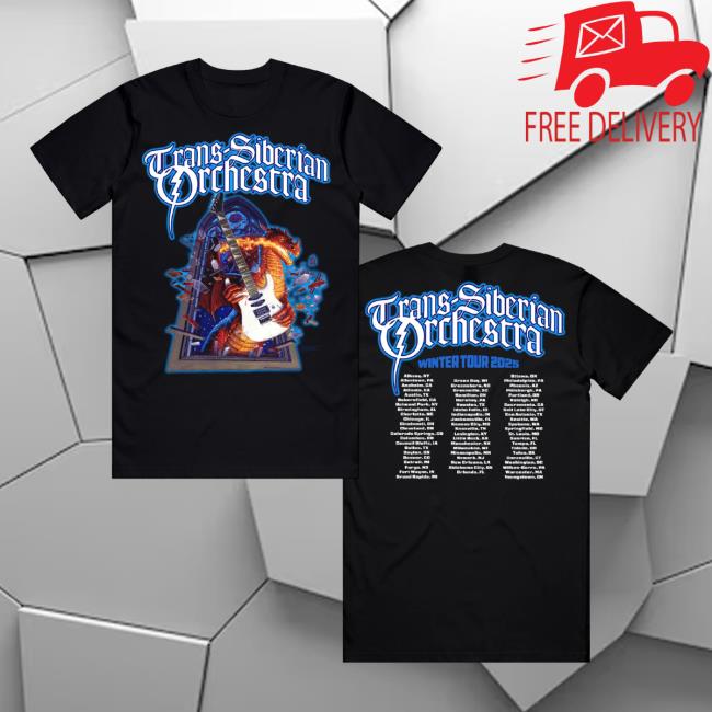 Trans-Siberian Orchestra Store Merch Dragon Guitar 2025 Itin Tee Trans-Siberian Orchestra Store Merch Dragon Guitar 2025 Itin Tee