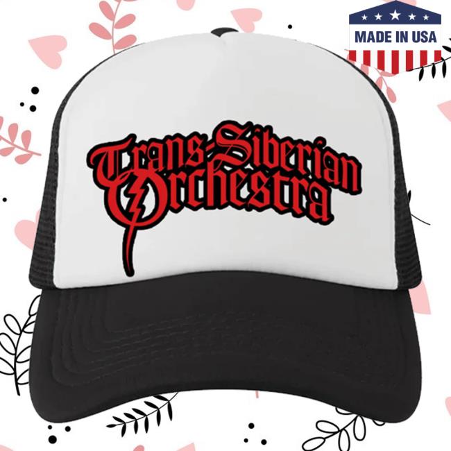 Trans-Siberian Orchestra Store Merch Tso Logo Trucker Hat Trans-Siberian Orchestra Store Merch Tso Logo Trucker Hat