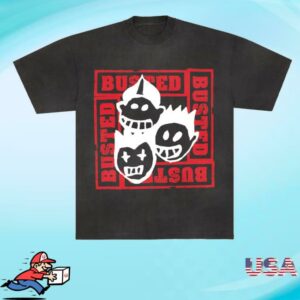 Busted Merch Store Song Cartoon T-Shirt