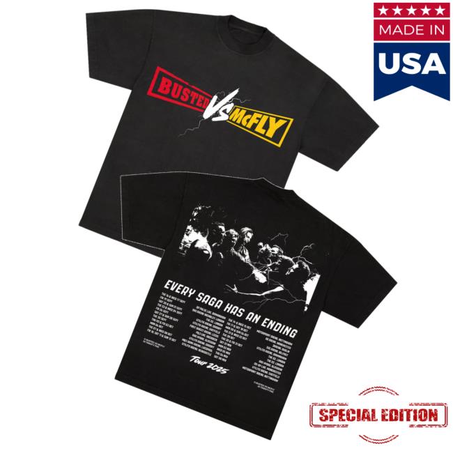 Busted Merch Store Busted Vs Mcfly T-Shirt Busted Merch Store Busted Vs Mcfly T-Shirt