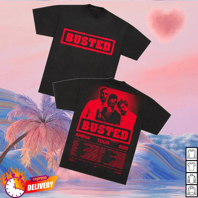 Busted Merch Store 2025 Tour T-Shirt Busted Merch Store 2025 Tour T-Shirt