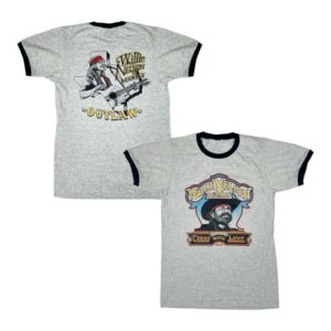 Willie Nelson Merch Store Willie 2025 Sketch Tour Ringer Shirt