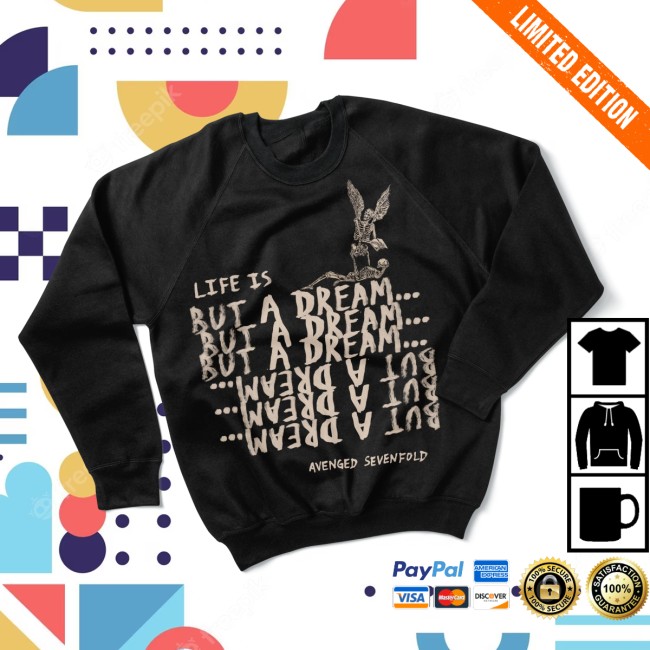 A7x World Store Merch A7x World But A Dream Crewneck Sweater A7x World Store Merch A7x World But A Dream Crewneck Sweater